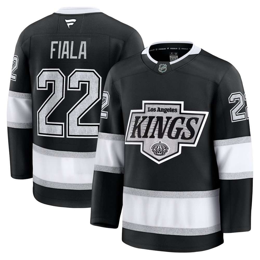 Kevin Fiala Los Angeles Kings Home Premium Jersey - Black-Pro Kit Vault | Brand New 26/27 Sports Jerseys